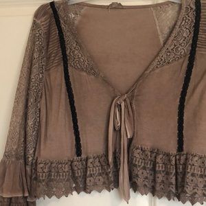 Lace wrap cardigan